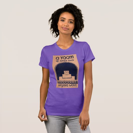 ヴァージニア・ウルフ・ブックが自分の部屋をカバー Tシャツ (正面フル)