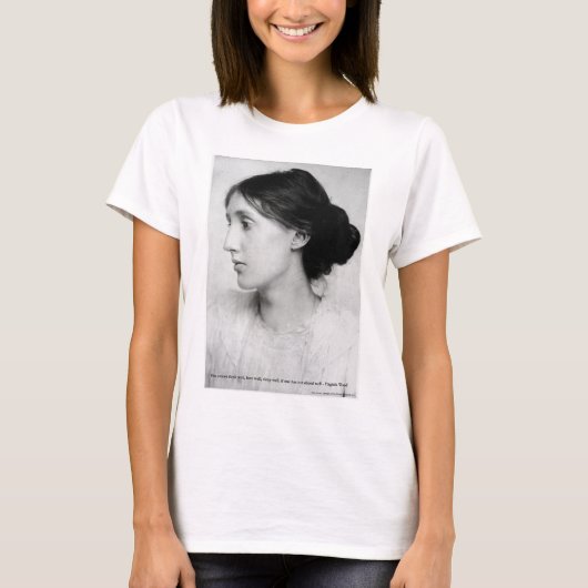 ヴァージニア・ウルフ "愛をうまくやる" 愛の引用 マグ&ギフト Tシャツ (正面)