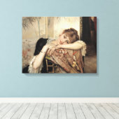 ヴァージニア(ザ・パリジャンの女性) (by Albert Edelfeel) キャンバスプリント (インサイチュ (ウッドフロア))