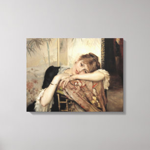 ヴァージニア(ザ・パリジャンの女性) (by Albert Edelfeel) キャンバスプリント