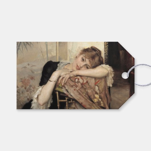 ヴァージニア（ザ・パリジャンの女性） (by Albert Edelfeel) ギフトタグ (正面(横))