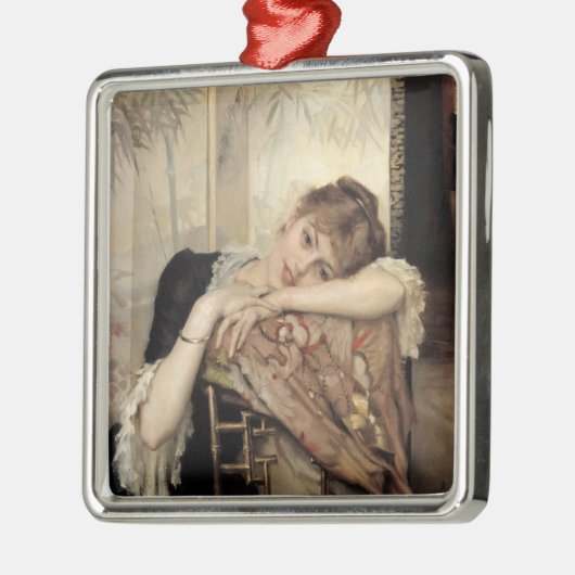 ヴァージニア(ザ・パリジャンの女性) (by Albert Edelfeel) メタルオーナメント (左)