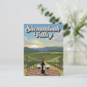 ヴァージニア・シェナンドア・バレーハガキのブドウ園 ポストカード (スタンド正面)
