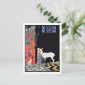 ヴァージニア・フランセス・ステレットによる金髪の乙女 ポストカード (スタンド正面)