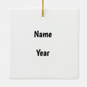 ヴァージニア・ムーンシャイン・クリスマス・オーナメント セラミックオーナメント (裏面)