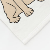 ヴァージニア・ライト・ドッグパーソナライズされた恋人 フリースブランケット (角)