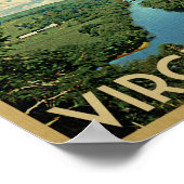 ヴァージニア・ヴィンテージ旅行のポスターJames River ポスター (角)