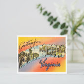 ヴァージニア・ヴィンテージ・トラベル、ウェネズボロからの挨拶 ポストカード (スタンド正面)