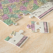 ヴァージニア(1827年)のヴィンテージの地図 ジグソーパズル (側面)