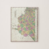 ヴァージニア(1827年)のヴィンテージの地図 ジグソーパズル (縦)