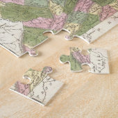 ヴァージニア(1838年)のヴィンテージの地図 ジグソーパズル (側面)