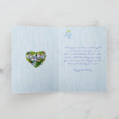 ヴァージニアBluebellsの娘の誕生日 カード (内部)