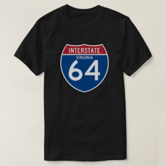 ヴァージニアVA I-64の州間幹線道路の盾- Tシャツ