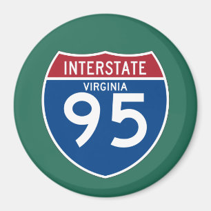 ヴァージニアVA I-95の州間幹線道路の盾- マグネット