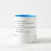 ヴァージニアWoolfこっそり盜む猫のマグ マグカップ (中央)