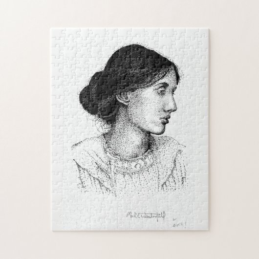 ヴァージニアWoolf 2004インクポートレートの印Westerfield ジグソーパズル (縦)