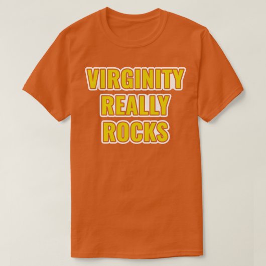 ヴァージニティリアルロックスヴァージン Tシャツ (デザイン正面)