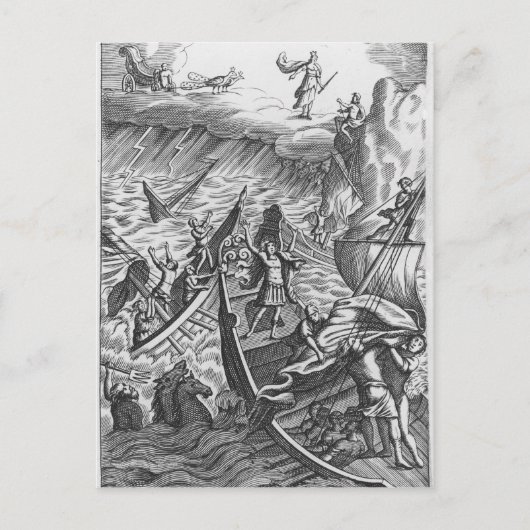 ヴァージルの「The Aeneid」からのイラストレーション ポストカード (正面)
