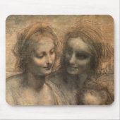ヴァージンおよびセントアンナの頭部の詳細 マウスパッド (正面)