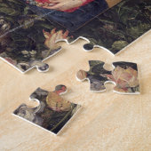 ヴァージンおよび子供が付いているフルーツそして花の花輪 ジグソーパズル (側面)