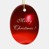 ヴァージンおよび子供の天使の金ゴールドの神聖な芸術の赤のルビー セラミックオーナメント (裏面)