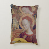 ヴァージンおよび子供の絵画からの天使のミュージシャン アクセントクッション (裏面(縦))