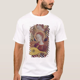 ヴァージンおよび子供の絵画からの天使のミュージシャン Tシャツ