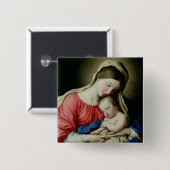 ヴァージンおよび子供 缶バッジ (正面&裏面)