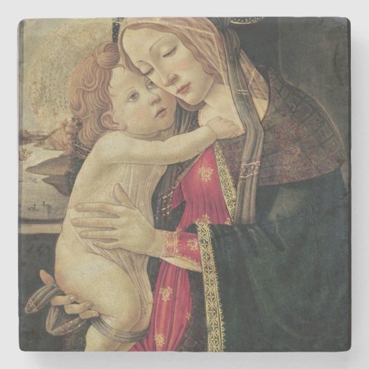 ヴァージンおよび子供、c.1500 ストーンコースター (正面)