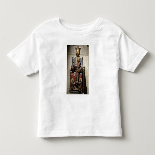 ヴァージンおよび子供、(polychrome木) トドラーTシャツ (正面)