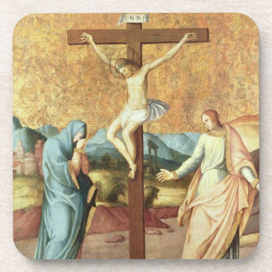 ヴァージンおよび聖ヨハネとのはりつけEv コースター (正面)