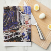 ヴァージンで即位した天使の子 キッチンタオル (四つ折り)