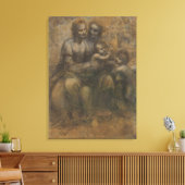 ヴァージンで子どもとセントアンbyレオナルド・ダ・ヴィンチ キャンバスプリント (インサイチュ (リビング))