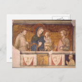 ヴァージンで聖フランシスと聖ヨハネの子ども ポストカード (正面/裏面)