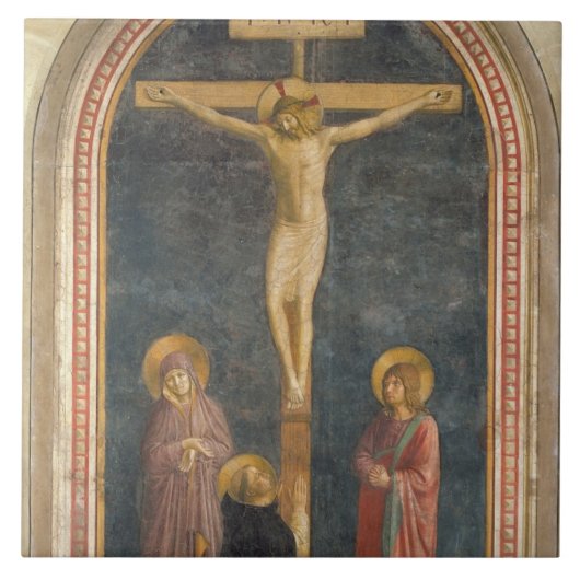 ヴァージンとのはりつけ、SS。 ジョンEvangeli タイル (正面)