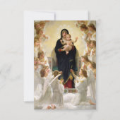 ヴァージンとエンジェルス – ウィリアム – アドルフブーゲロー サンキューカード (正面)