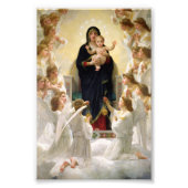 ヴァージンとエンジェルス – ウィリアム – アドルフブーゲロー フォトプリント (正面)