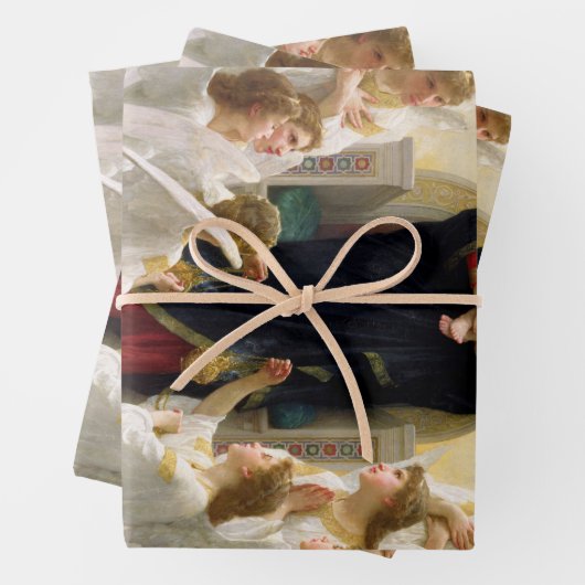 ヴァージンとエンジェルス – ウィリアム – アドルフブーゲロー ラッピングペーパーシート (インサイチュ)