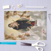 ヴァージンとエンジェルス – ウィリアム – アドルフブーゲロー 薄葉紙 (クラフト)