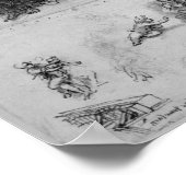 ヴァージンとサンアンとの子のための勉強 ポスター (角)