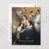 ヴァージンとチャイルドウィズサンバラ ポストカード (正面/裏面)