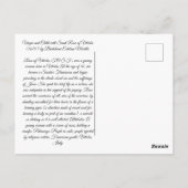 ヴァージンとチャイルドウィズサンバラ ポストカード (裏面)