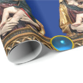 ヴァージンとチャイルドブルークリスマス ラッピングペーパー (ロールコーナー)