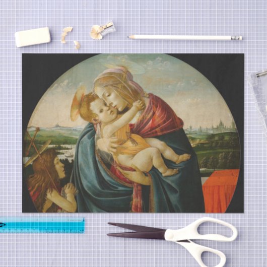 ヴァージンとバプテストの聖ヨハネとの子 薄葉紙 (クラフト)