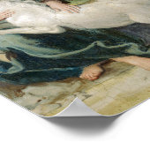 ヴァージンとユニコーン – ドメニチノパラッツォファルネーゼ ポスター (角)