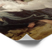 ヴァージンとユニコーン – ドメニチノパラッツォファルネーゼ ポスター (角)