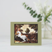 ヴァージンとユニコーン ポストカード (スタンド正面)