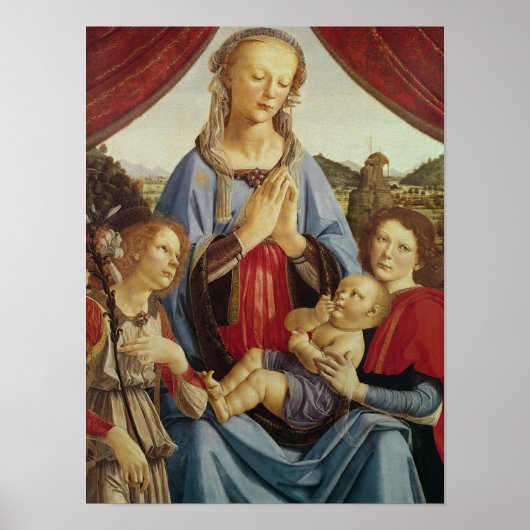 ヴァージンと二天使の子供， c.1470 ポスター (正面)