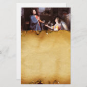 ヴァージンと受胎告知エンジェル、パーチメント 便箋 (正面/裏面)