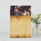 ヴァージンと受胎告知エンジェル、パーチメント 便箋 (スタンド正面)